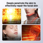 Uyisi 4-Color LED Mask Suit Facial and Neck Beauty Skin Rejuvenation Whitening Anti-Aging Red Light Therapy Beauty Care Device