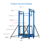Electric Scaffold Manufacturer - OEM 500kg 1.5-12m Safe Foldable Lifting Scaffold