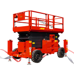 Scissor Lift Manufacturer - OEM Rough Terrain Self Propelled 35% Gradient Lift