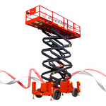 Scissor Lift Manufacturer - OEM Rough Terrain Self Propelled 35% Gradient Lift