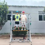 Electric Scaffolding Manufacturer - OEM 500KG 6m Adjustable Portable Construction Lift