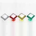 Arcade Button Factory - 33x33mm Square with Light
