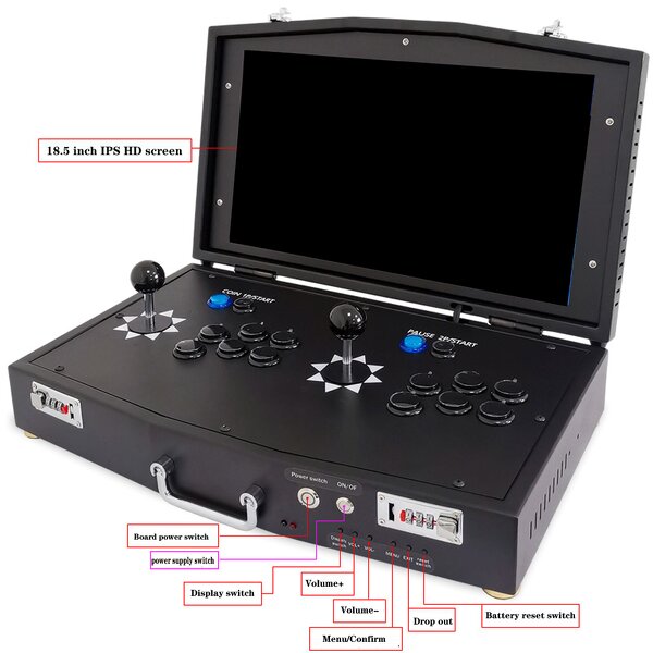 Arcade Console Factory - 2 Joysticks 10188 Retro Games