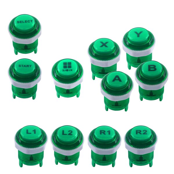 Arcade Button Factory - 30mm LED Illuminated 5V