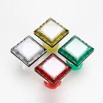Arcade Button Factory - 33x33mm Square with Light