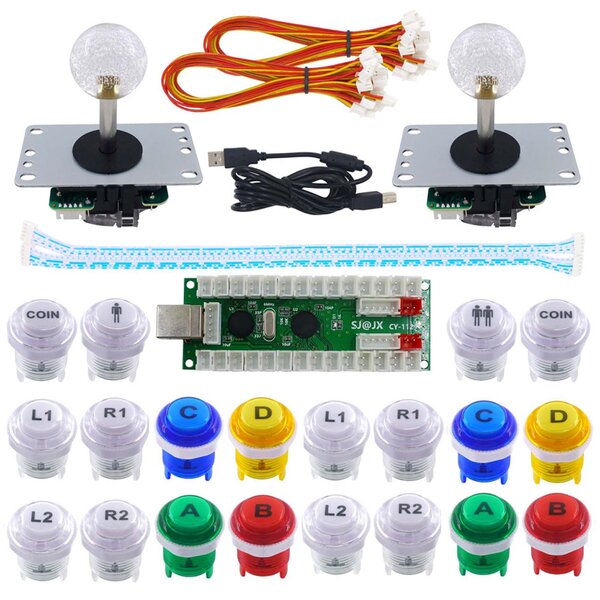 DIY Kit Factory - 2 Player LED Button Fighting