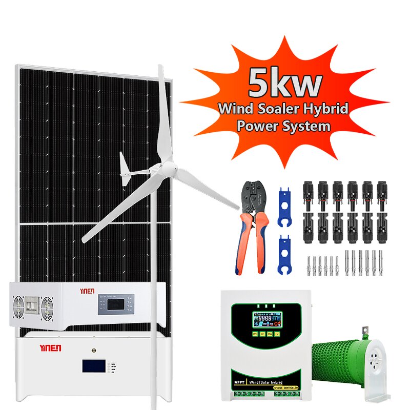 Solar Energy System Factory - 5KW Off Grid Wind Solar