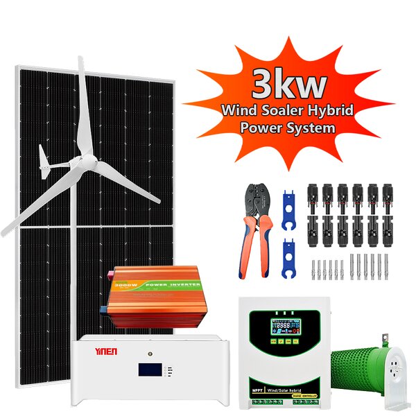 Hybrid Power System Factory - 3KWH for Home Farm Use