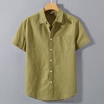 Men Shirt Factory - Japanese Style Linen Short