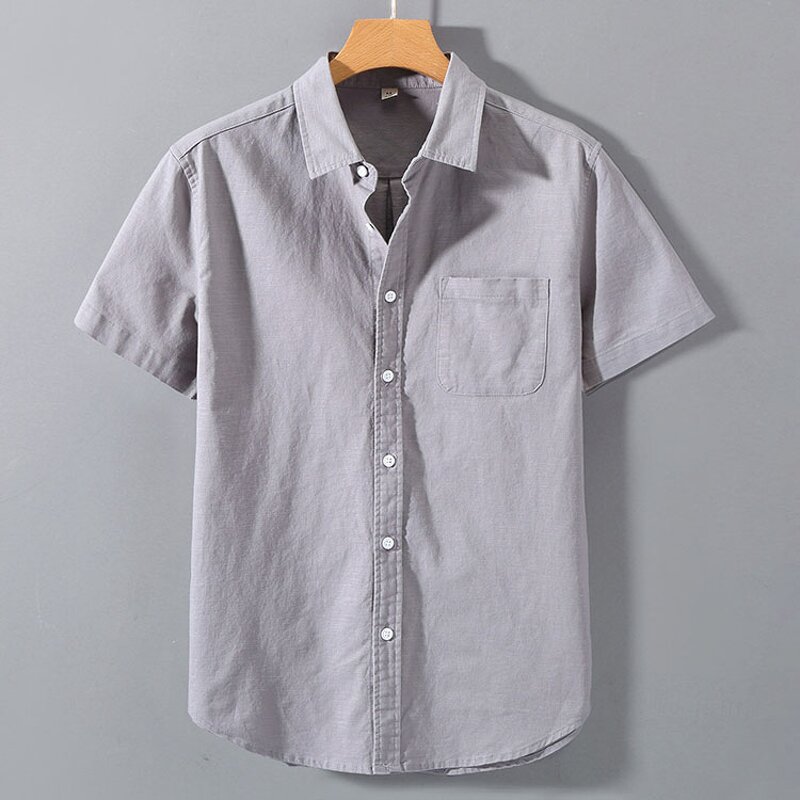 Men Shirt Factory - Japanese Style Linen Short