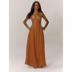 Jumpsuit Factory - Solid Color Suspender Wide Leg