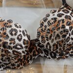 Lingerie Set Factory - Leopard Underwire Bra Thong