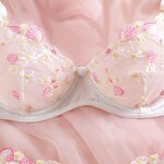 Lingerie Set Factory - Sheer Floral Embroidery