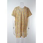 Bikini Cover up Factory - Rainbow Lace up Knit Top