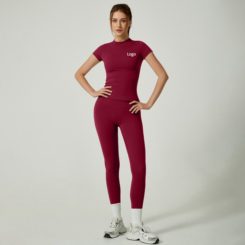 Yoga Set Factory - Quick Dry Short Sleeve Legging