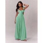 Jumpsuit Factory - Solid Color Suspender Wide Leg