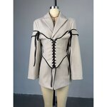 Tweed Blazer Factory - Belted Waist Office Spring