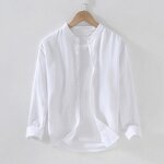 Men Shirt Factory - 2024 Simple Cotton Linen