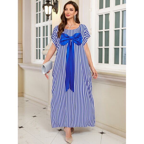 Kimono Robe Factory - 2026 Long Stripe Bow Tie