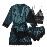 Nightgown Set Factory - New Lace Suspender 4 Piece