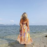 Beach Cover up Factory - Wholesaler Printed Flower