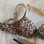 Lingerie Set Factory - Leopard Underwire Bra Thong