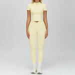 Yoga Set Factory - Half Zipper Twist Shorts Set