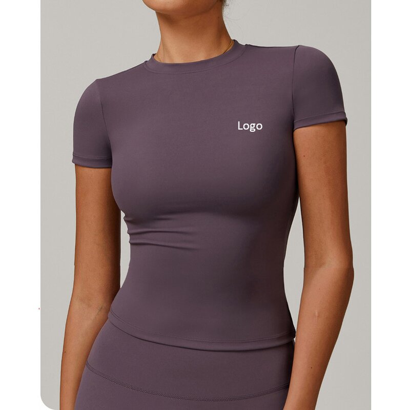 Yoga Top Factory - Hot Sell Quick Drying Short Sleeve