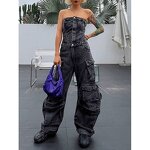 Jumpsuit Factory - Street Style Denim Multi Pocket