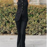 Women Suit Factory - Cotton Vest Skirt Suit
