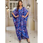 Kimono Robe Factory - Leopard Print Satin Beach