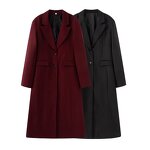 Trench Coat Factory - Elegant Slim-fit Warm Long