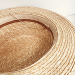 Straw Hat Factory - Elegant Retro Pearl Flat Top