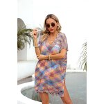 Bikini Cover up Factory - Rainbow Patchwork Loose