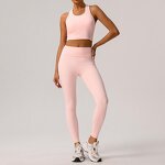 Yoga Set Factory - White Striped Contrast High