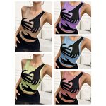 Tank Top Factory - Sleeveless Printed Slim Fit