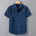 Men Shirt Factory - Japanese Style Linen Short