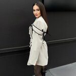 Tweed Blazer Factory - Belted Waist Office Spring