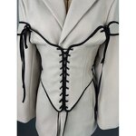 Tweed Blazer Factory - Belted Waist Office Spring