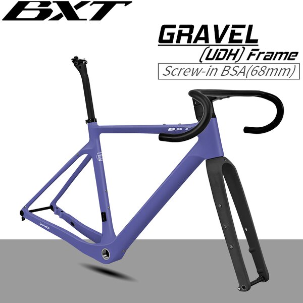 Gravel Frame Manufacturer - OEM New 700C45C Full Hidden Cable Aero Frame Set