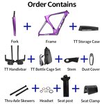 TT Bike Frame Manufacturer - OEM Carbon Time Trial Disc Triathlon Frame 700C