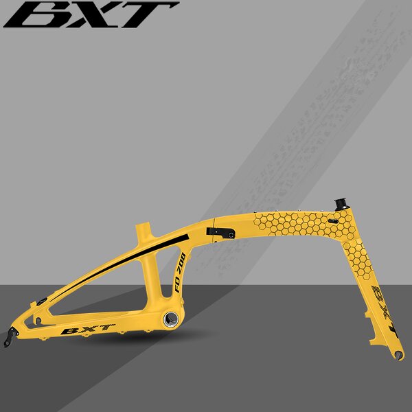 Folding Bike Frame Manufacturer - OEM Ultralight 20" Carbon Disc BSA Frameset