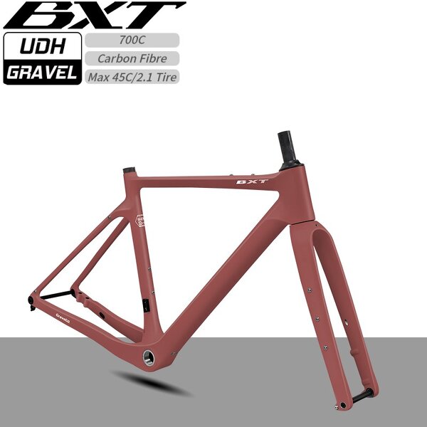 Gravel Frame Manufacturer - OEM Carbon 700C Full Hidden Cable Aero Frameset
