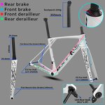 Road Frameset Manufacturer - OEM T1000 Carbon Full Internal Routing Disc Frame
