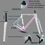 Gravel Frame Set Manufacturer - OEM Carbon Disc Di2 70045C Internal Cable