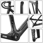 Bicycle Frame Manufacturer - OEM 700C Carbon Fork Disc Brake Frame UDH Rear Hook