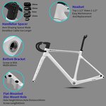 Gravel Frame Manufacturer - OEM T1000 Carbon Full Internal Cable Routing UDH