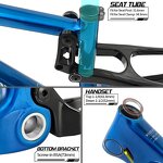 Kids Bike Frame Manufacturer - OEM Full Suspension 20er 100mm Travel MTB Frame