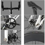 Track Bike Manufacturer - OEM 700C Carbon V-Brake Single Speed Fixed Gear Bike