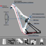 Full Suspension MTB Frame Manufacturer - OEM 29er Carbon Boost 148mm UDH